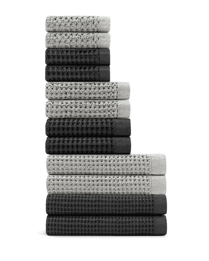 Supima® Waffle 12pc Bath Sheet Move-In Bundle