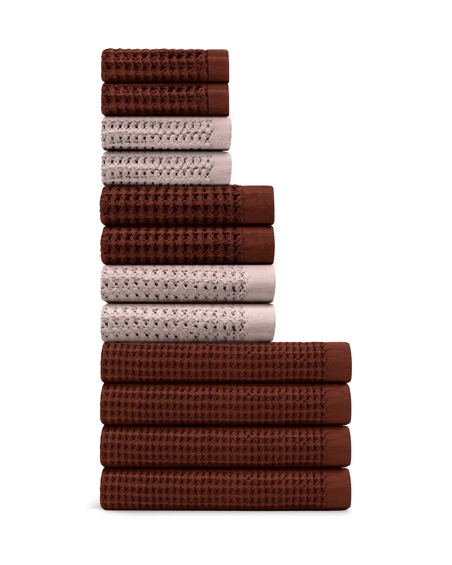 Supima® Waffle 12pc Bath Sheet Move-In Bundle