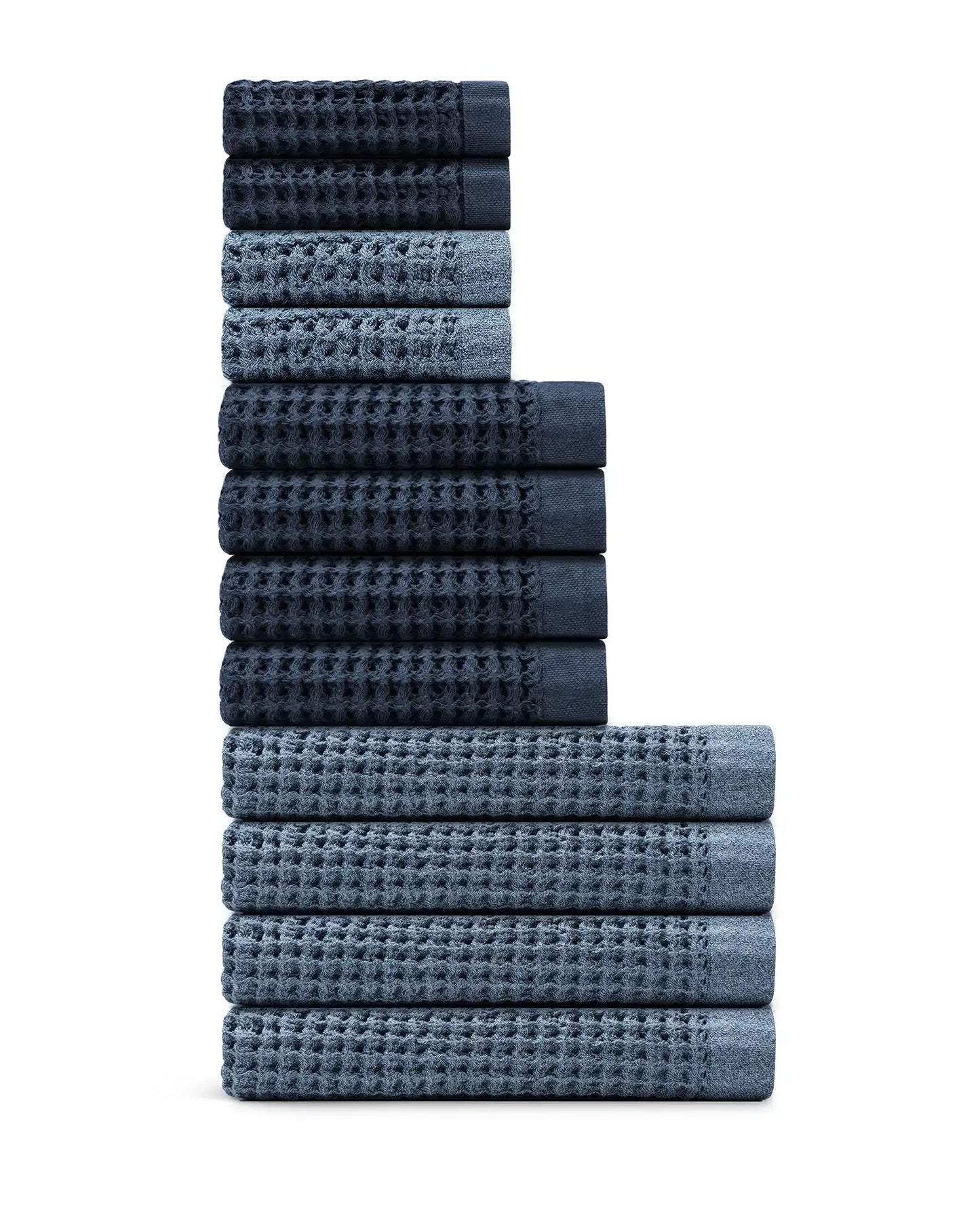 Supima® Waffle 12pc Bath Sheet Move-In Bundle