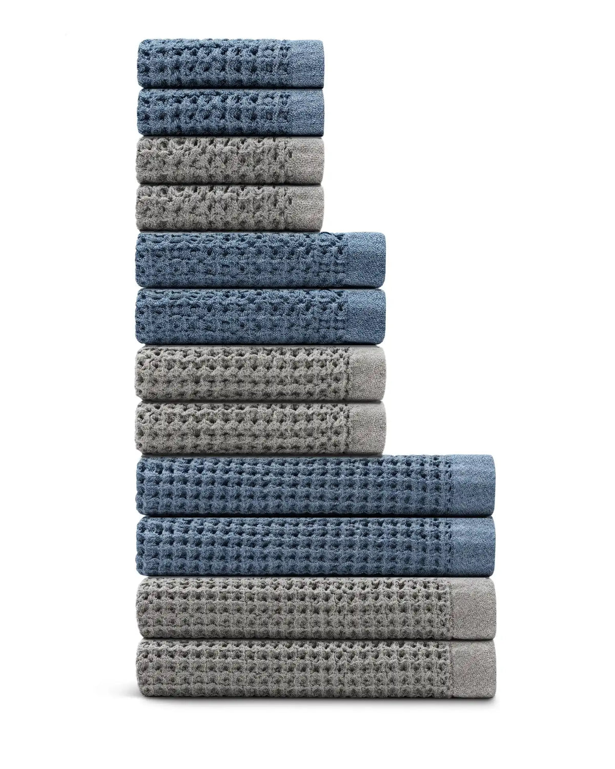 Supima® Waffle 12pc Bath Sheet Move-In Bundle