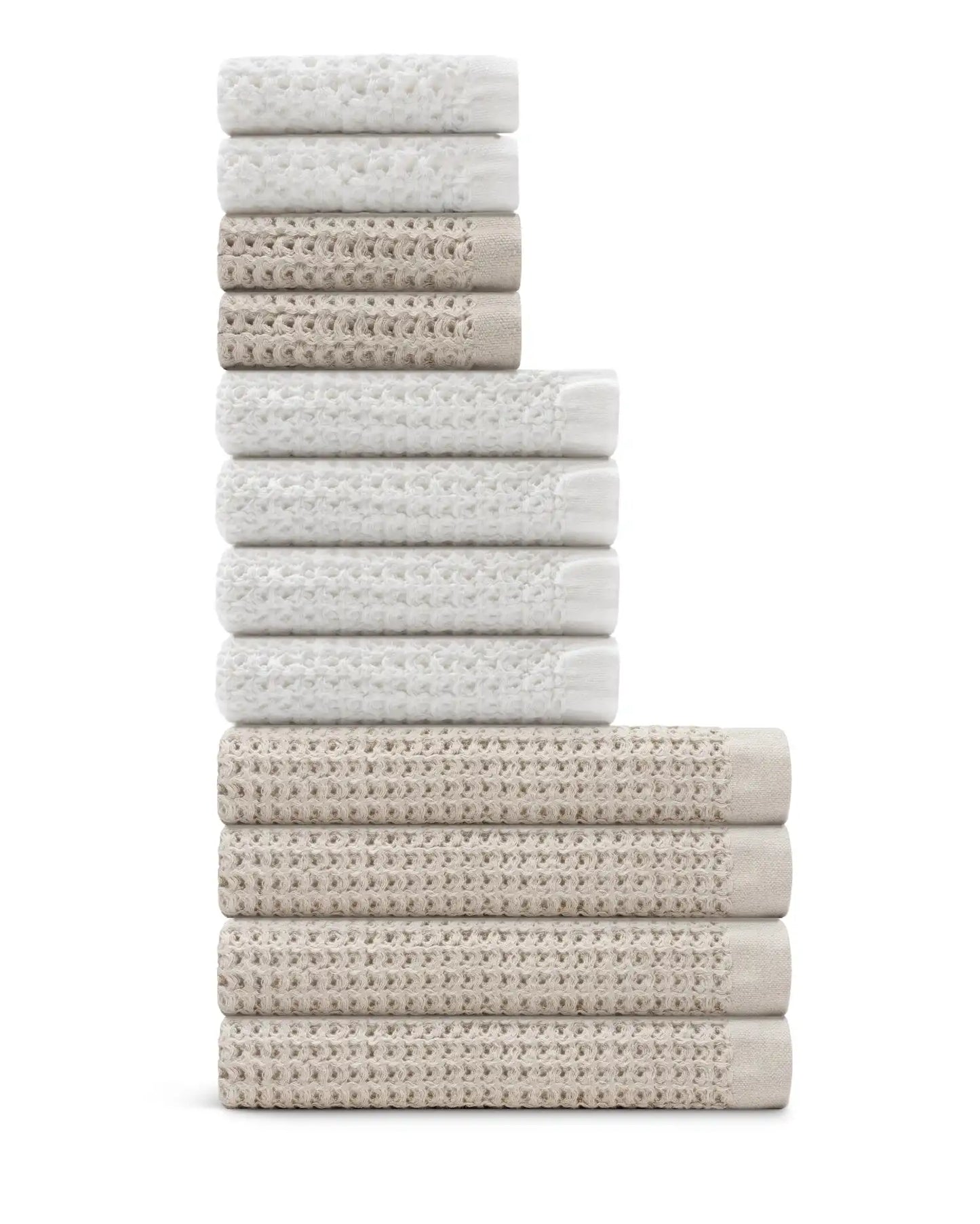 Supima® Waffle 12pc Bath Sheet Move-In Bundle