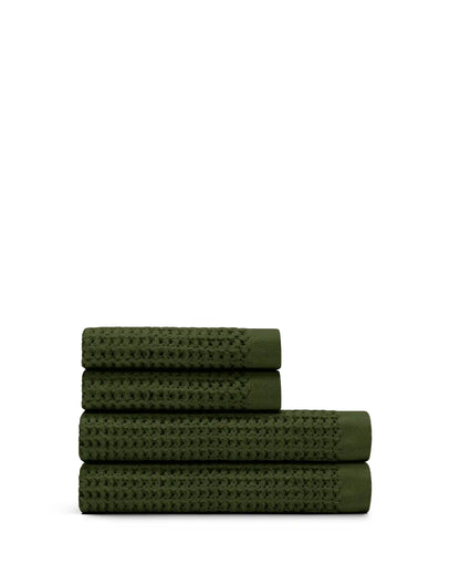 Supima® Waffle 4pc Bath Sheet Bundle