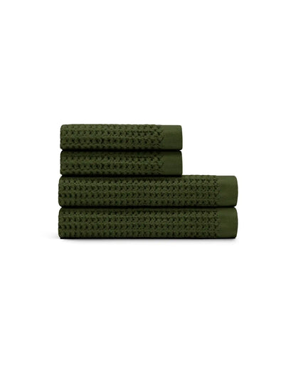 Supima® Waffle 4pc Bath Sheet Bundle