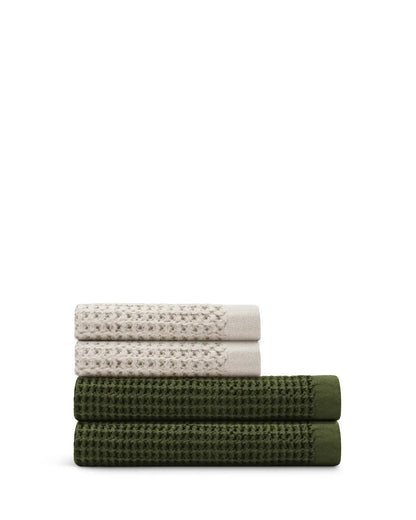 Supima® Waffle 4pc Bath Towel Bundle