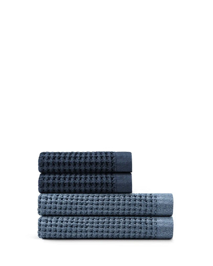 Supima® Waffle 4pc Bath Sheet Bundle