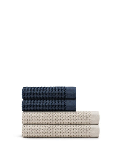 Supima® Waffle 4pc Bath Sheet Bundle