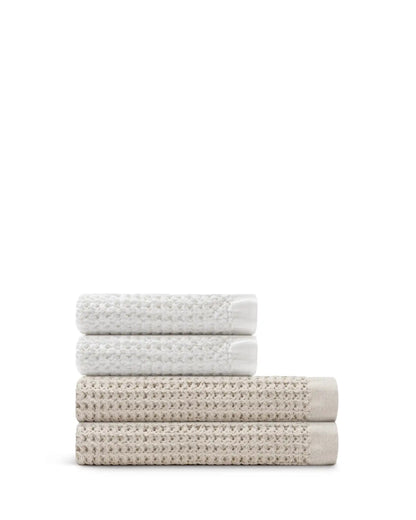 Supima® Waffle 4pc Bath Sheet Bundle