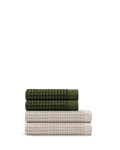 Supima® Waffle 4pc Bath Towel Bundle