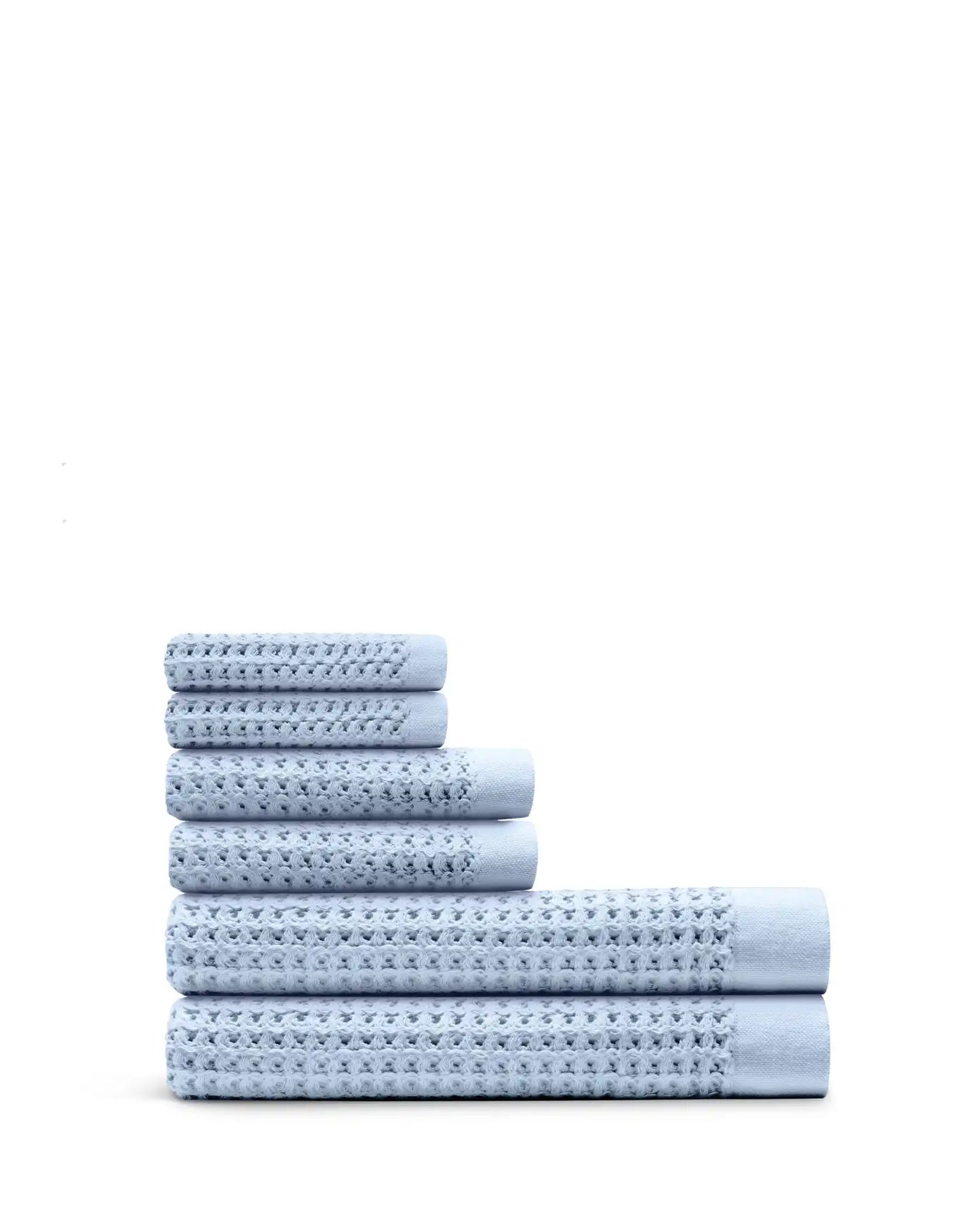 Supima® Waffle 6pc Bath Sheet Bundle