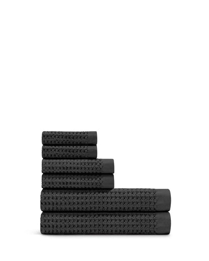Supima® Waffle 6pc Bath Sheet Bundle