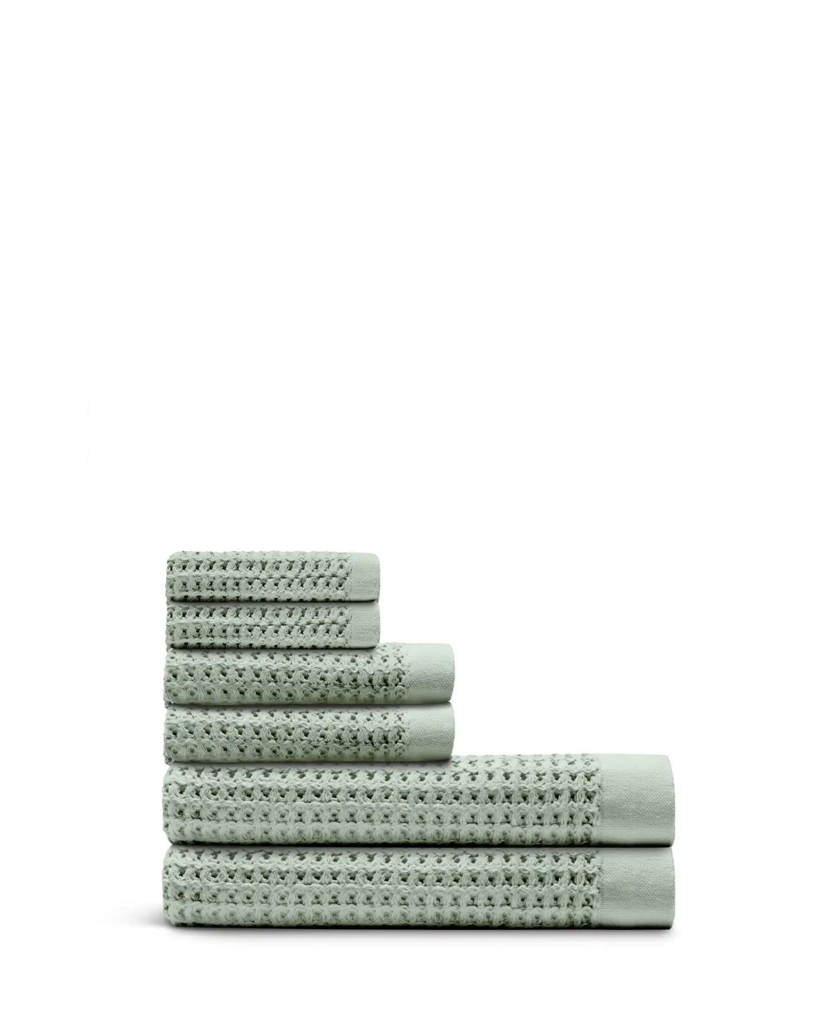 Supima® Waffle 6pc Bath Sheet Bundle