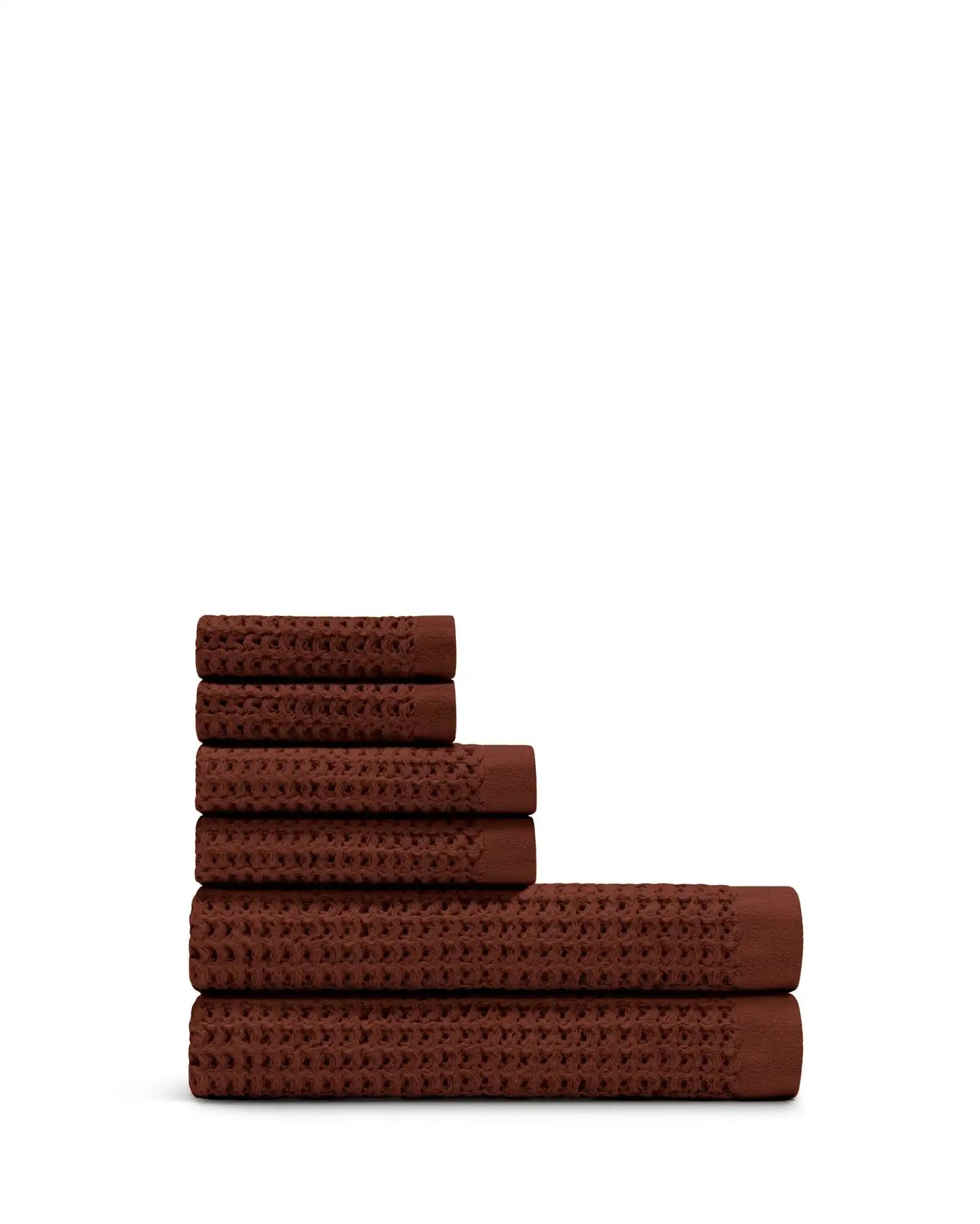 Supima® Waffle 6pc Bath Sheet Bundle