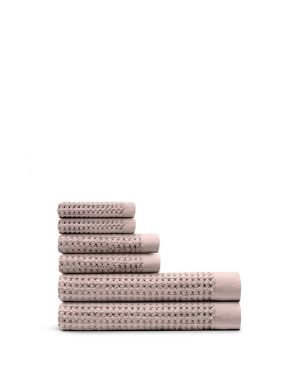 Supima® Waffle 6pc Bath Sheet Bundle