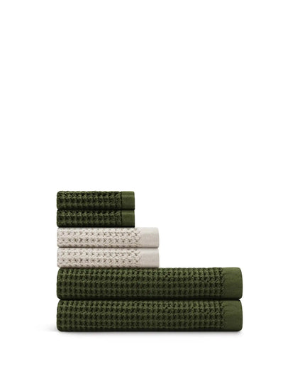 Supima® Waffle 6pc Bath Sheet Bundle