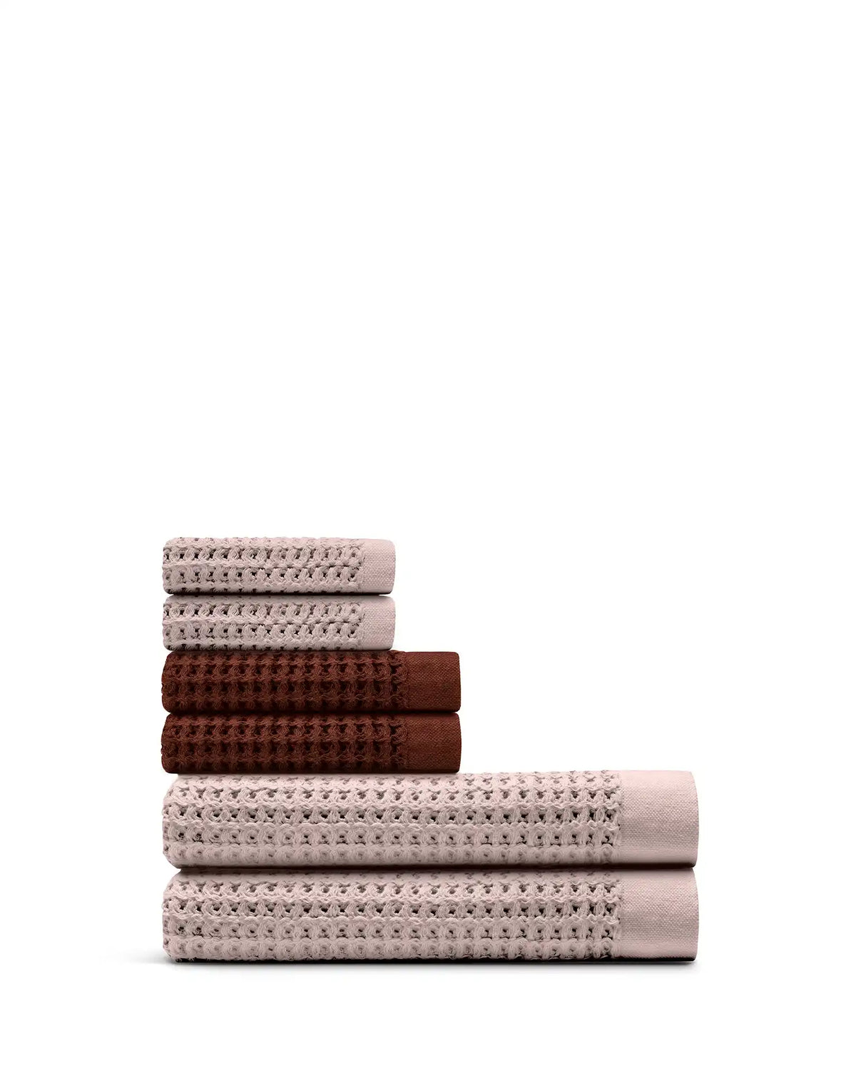 Supima® Waffle 6pc Bath Sheet Bundle
