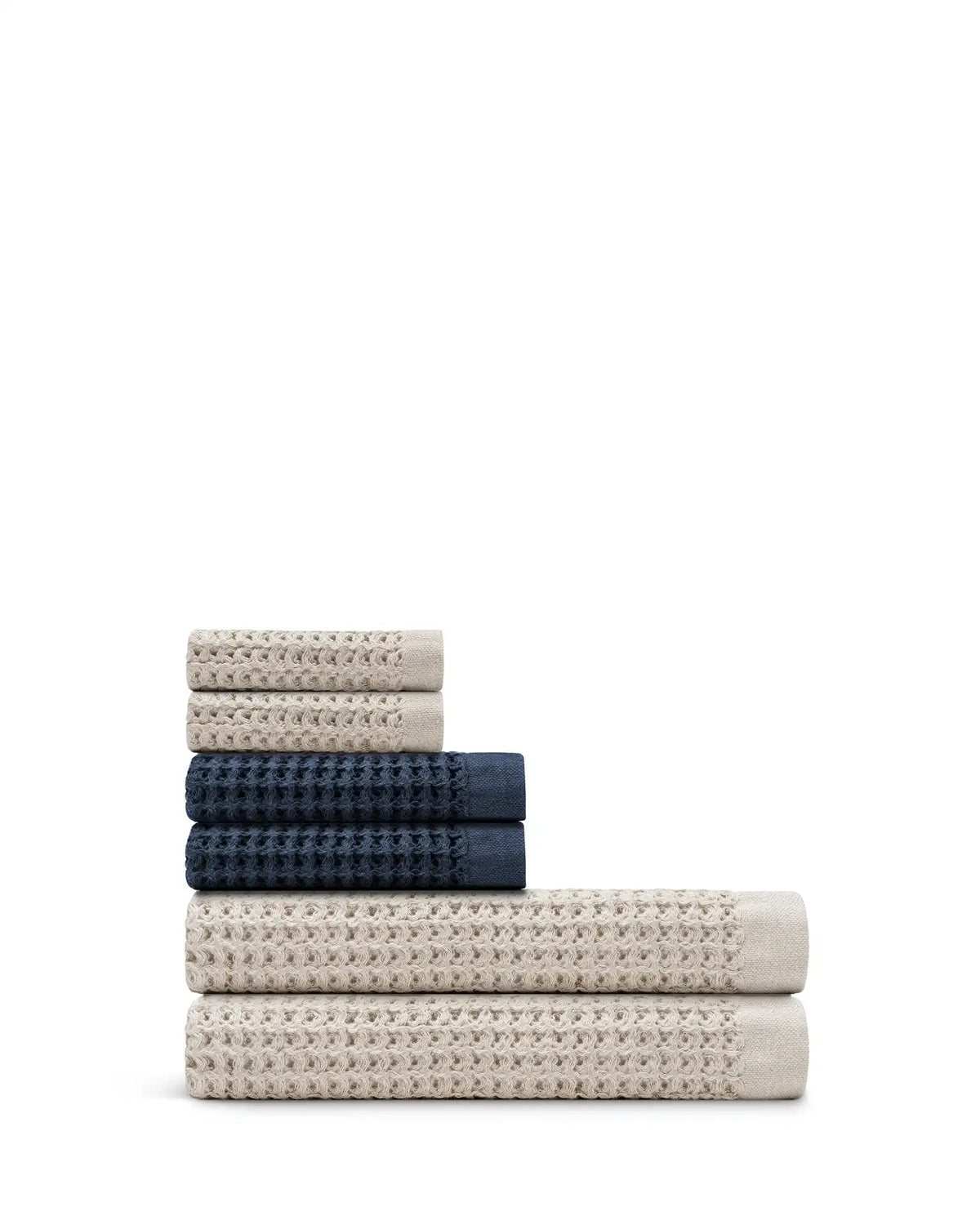 Supima® Waffle 6pc Bath Sheet Bundle