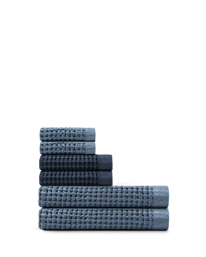 Supima® Waffle 6pc Bath Sheet Bundle