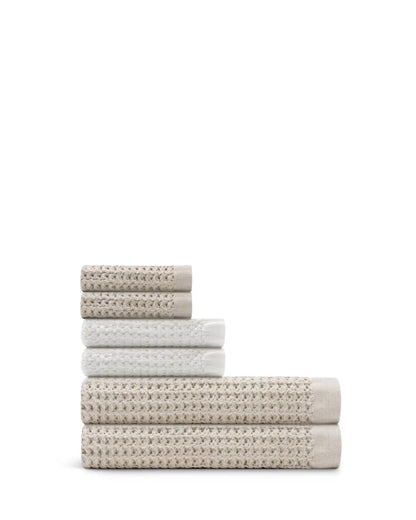 Supima® Waffle 6pc Bath Sheet Bundle
