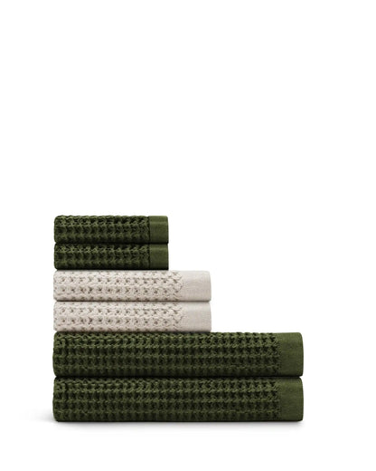 Supima® Waffle 6pc Bath Towel Bundle