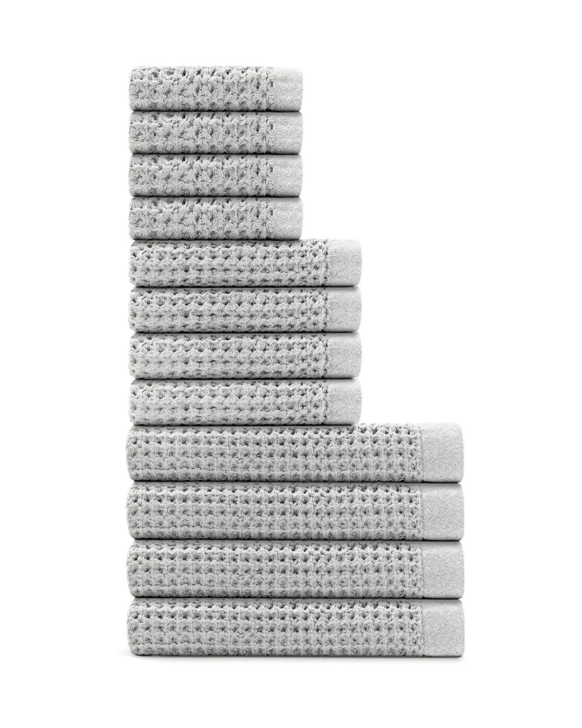 Supima® Waffle 12pc Bath Sheet Move-In Bundle
