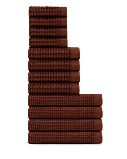 Supima® Waffle 12pc Bath Sheet Move-In Bundle