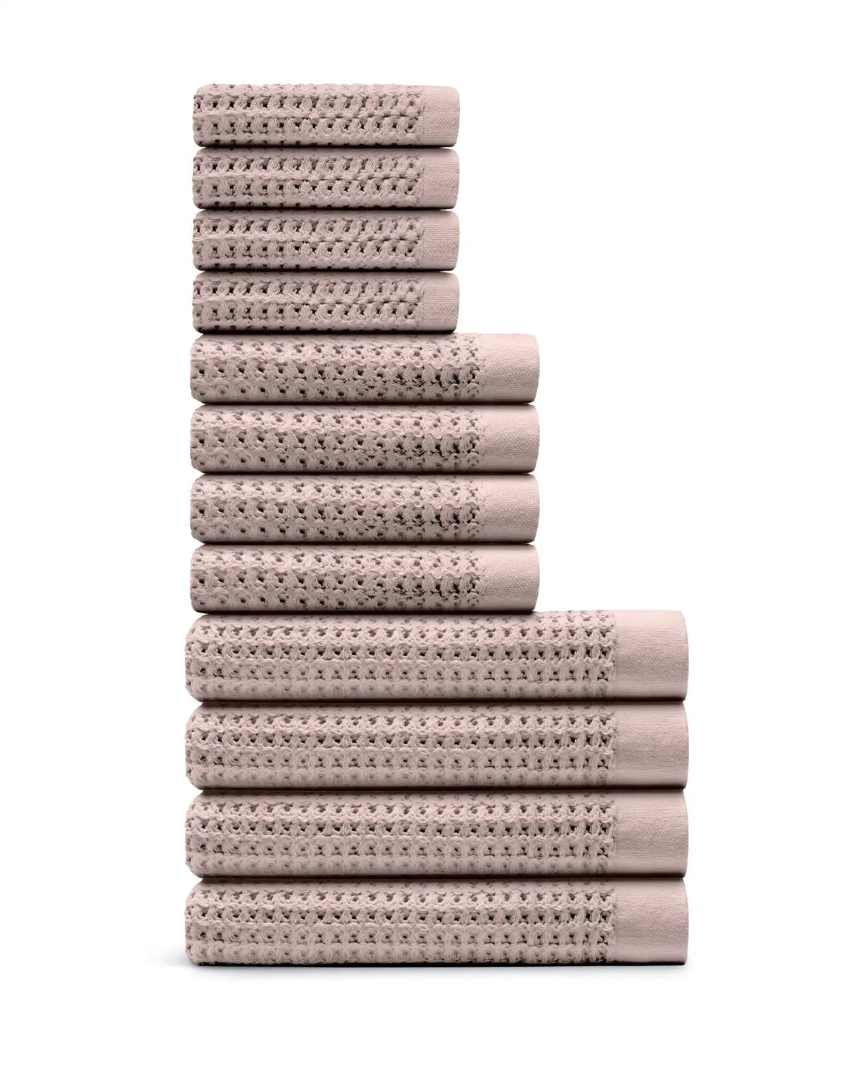 Supima® Waffle 12pc Bath Sheet Move-In Bundle
