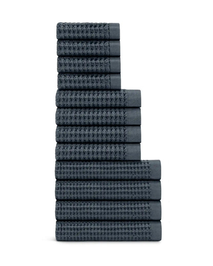 Supima® Waffle 12pc Bath Towel Move-In Bundle