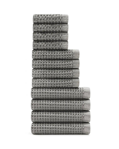 Supima® Waffle 12pc Bath Towel Move-In Bundle