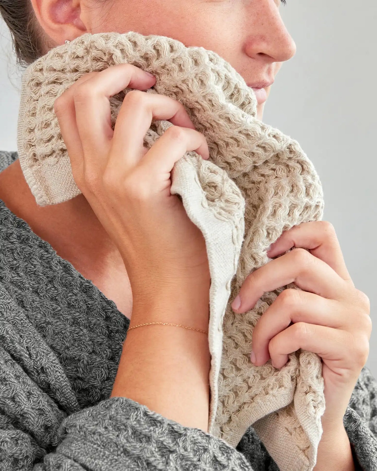 Supima® Waffle Face Towels