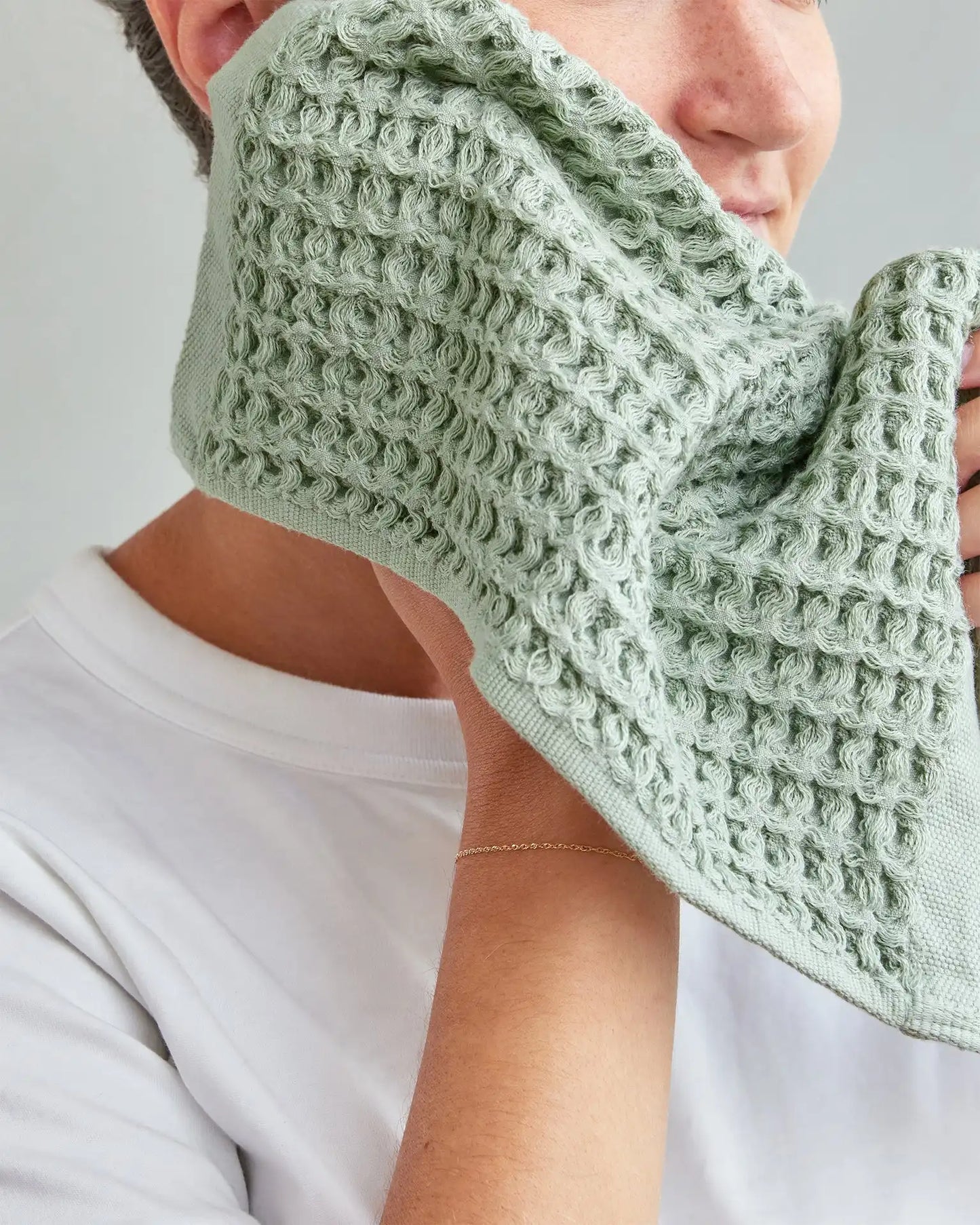 Supima® Waffle Face Towels