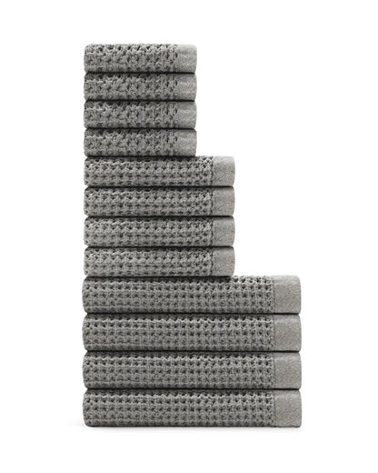 Supima® Waffle 12pc Bath Sheet Move-In Bundle