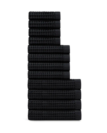 Supima® Waffle 12pc Bath Towel Move-In Bundle