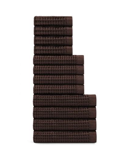 Supima® Waffle 12pc Bath Towel Move-In Bundle