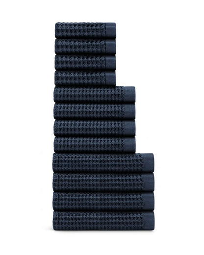 Supima® Waffle 12pc Bath Towel Move-In Bundle