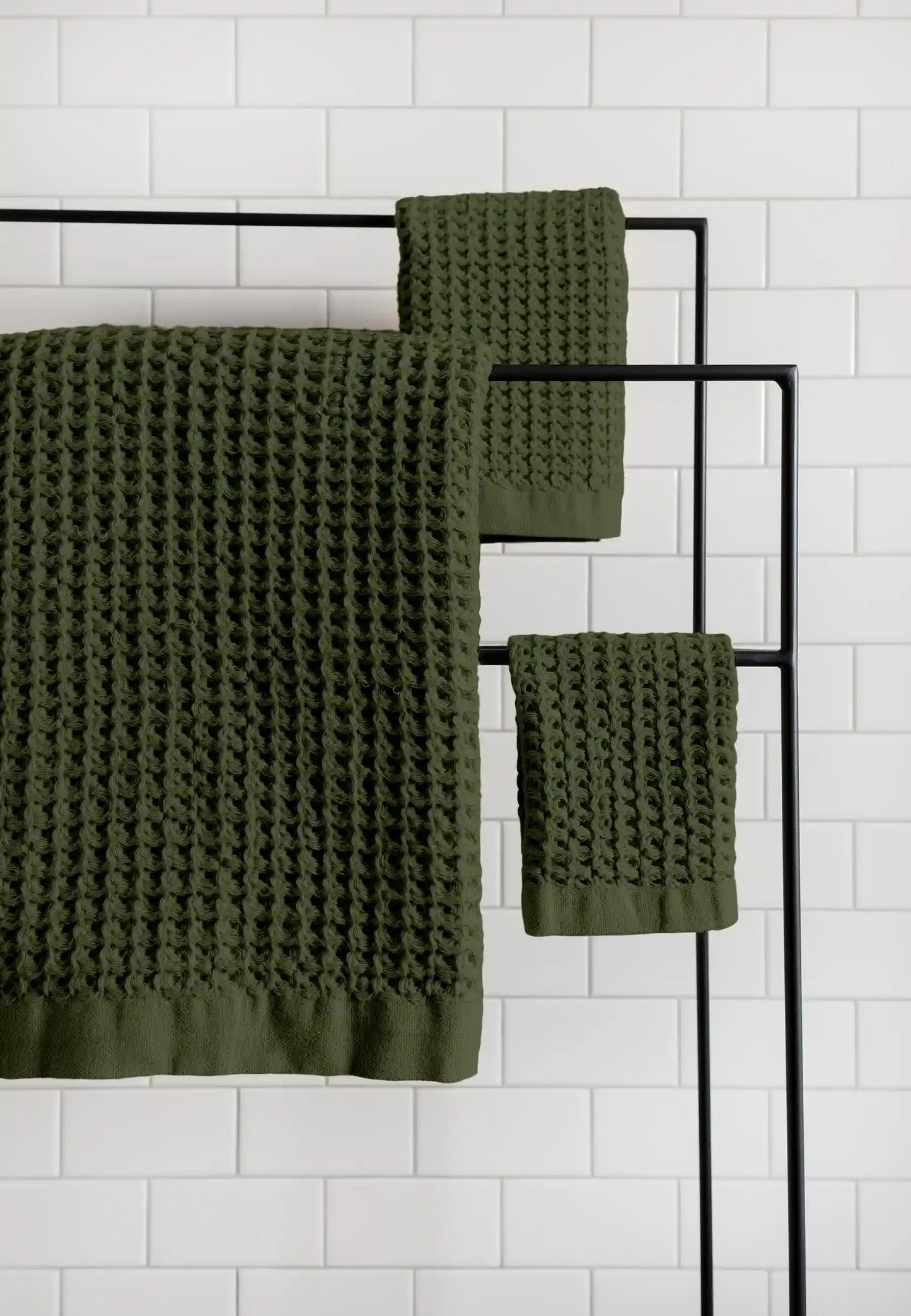 Supima® Waffle Face Towels